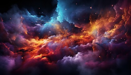 Canvas Print - visualization of space