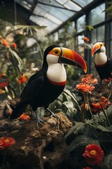 Wall Mural - toucan in the jungle