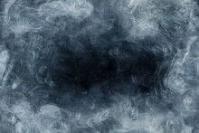 Atmospheric Background Of Smoke And Clouds. Spooky Cloudscape With Ethereal Swirls.