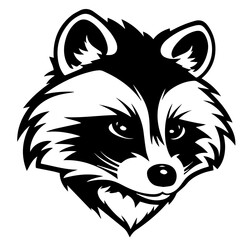 sketch of a tribal tattoo raccoon