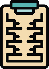 Poster - recruit offer icon outline vector. hiring team. post candidate color flat