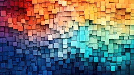 Leinwandbilder - Full frame shot of colorful abstract pattern, Abstract glass glowing design.