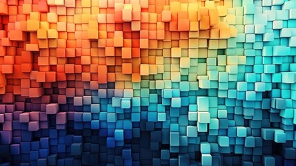 Leinwandbilder - Full frame shot of multi colored wall, Bright colored paper, Unique digital concept texture wallpaper.