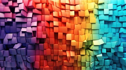 Leinwandbilder - Full frame shot of multi colored wall, Bright colored paper, Unique digital concept texture wallpaper.
