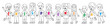 © 100% HAND-CRAFTED  - Children Day line banner vector
