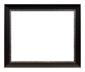 Antique black frame isolated on the white background