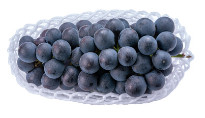 Wall Mural - Wine grape in packaging isolated on white. Kyoho Grape isolated on white PNG File.