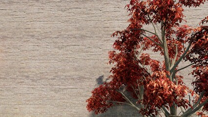 Wall Mural - simple background with tree