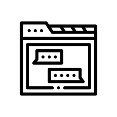 bug line icon