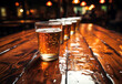 © NORN - Mug of beer on a wooden table in a pub or restaurant
