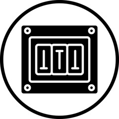 Poster - Vector Design Fuse Box Icon Style