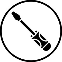 Vector Design Screw Driver Icon Style