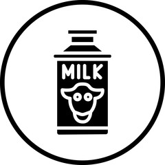 Wall Mural - Vector Design Milk Bucket Icon Style