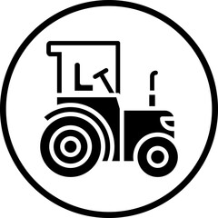 Wall Mural - Vector Design Tractor Icon Style