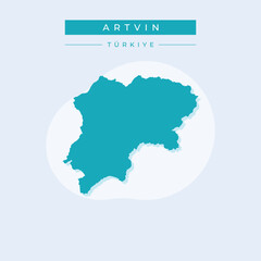Naklejka na meble Vector illustration vector of Artvin map Turkey