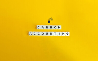 Wall Mural - Carbon Accounting or Greenhouse Gas Accounting Concept Image. 