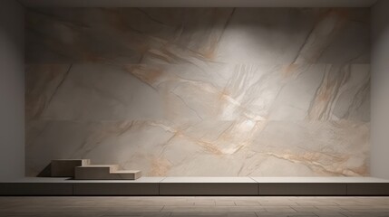 Wall Mural - podium at room with black background