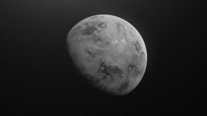 Wall Mural - Mercury Planet In The Outer Space. zoom-out, rotating