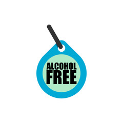 Poster - Alcohol Free Product isolated on transparent background