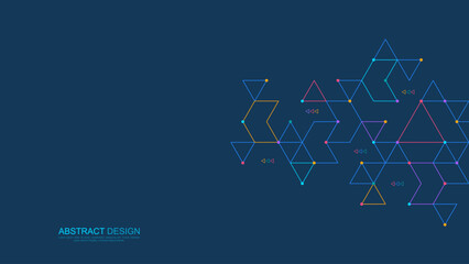Creative idea of modern design with abstract geometric background. Minimalist vector texture with polygonal pattern