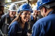 © sirisakboakaew - Builder team working at the construction site, labor day, and workers' importance
