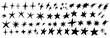 © Lisa - Set of hand drawn vector stars and sparkles, doodle style