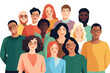 © Zaharia Levy - inclusive group of people isolated illustration