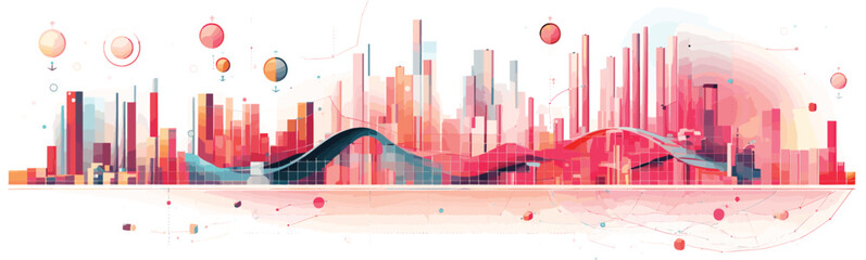 Wall Mural - digital data and big tech imagery vector simple 3d isolated illustration