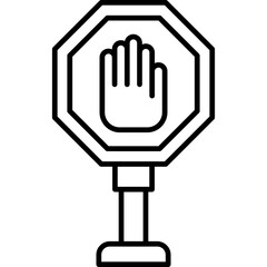 Poster - Stop Sign Icon