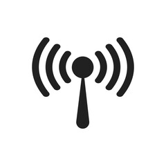 Wall Mural - wireless internet network tower icon vector illustration