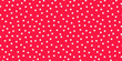 Small polka dot seamless pattern background. random dots texture. red and white dots textile