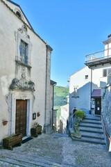 Sticker - The Abruzzo village of Rivisondoli, Italy.