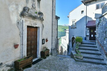 Sticker - The Abruzzo village of Rivisondoli, Italy.