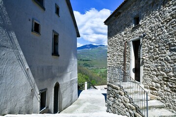 Wall Mural - The village of Borgotufi in Molise, Italy.