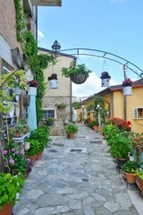 Canvas Print - The village of Cairano, Italy.