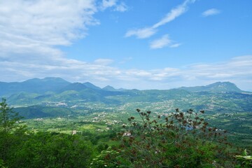 Sticker - The village of Nusco in Campania, Italy.