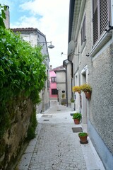 Canvas Print - The village of Nusco in Campania, Italy.