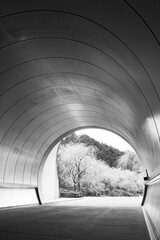 Poster - Entrance of futuristic tunnel
