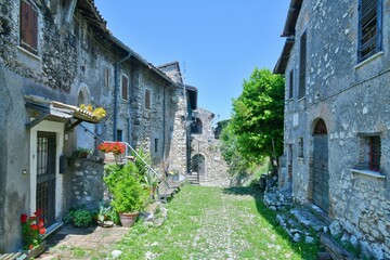 Sticker - The historic village of Olevano Romano, Italy.