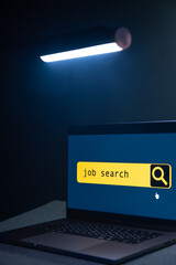 Wall Mural - job search concept, find your career, online website.