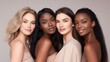 © Salsabila Ariadina - A diverse group of beautiful women with natural beauty and glowing smooth skin