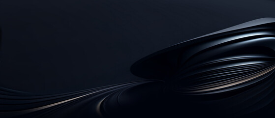 Aufkleber - 3D Abstract curve background in the concept of creating future sound wave technology. communication, development, idea, identity, work, internet- 3d Rendering