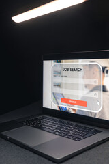 Wall Mural - job search concept, find your career, online website.