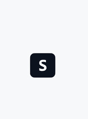 letter s logo icon design template elements