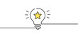 © Natvc - Continuous one line drawing of electric light bulb. Concept of idea emergence. Vector illustration