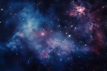 cosmic nebula background. ai technology generated image