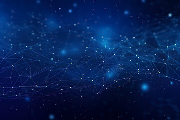 Background of Dot Line Technology Space. AI technology generated image