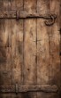 © medienvirus - closeup on a wooden door in dungeon wall