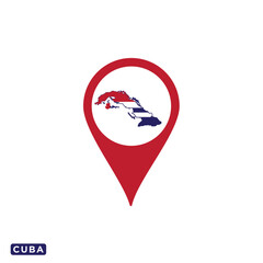 Map icon flag icon vector flat style