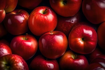 Wall Mural - red apples background